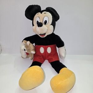 Disneyland Vintage Gund Inc Mickey Mouse With Bear Vintage